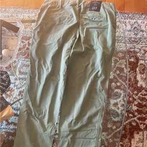 GAP GREEN HIGH RISE KHAKI JEANS